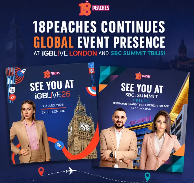 18Peaches to Attend iGB L!VE London & SBC Tbilisi 2026