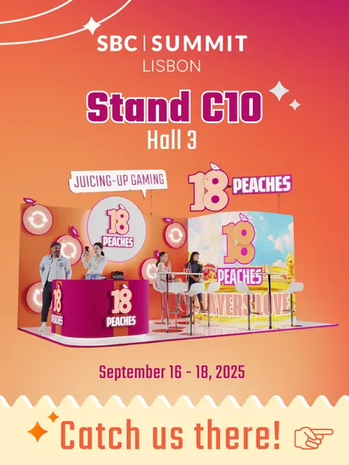 Find 18Peaches at SBC Summit Lisbon 2025